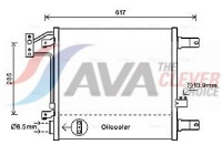 Condenseur, climatisation JE5057 Ava Quality Cooling