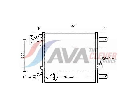 Condenseur, climatisation JE5057 Ava Quality Cooling