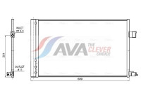 Condenseur, climatisation JE5090D Ava Quality Cooling