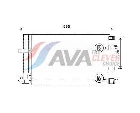 Condenseur, climatisation JR5050D Ava Quality Cooling