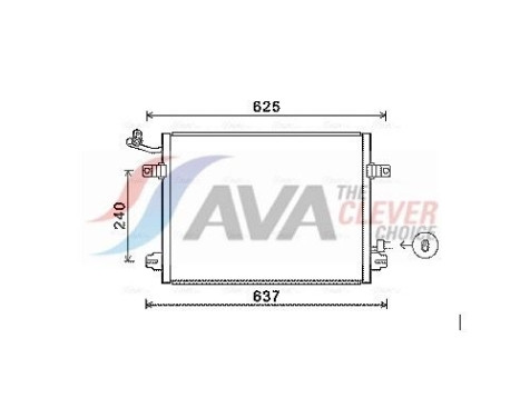 Condenseur, climatisation JRA5048 Ava Quality Cooling