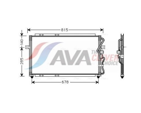 Condenseur, climatisation KA5014 Ava Quality Cooling