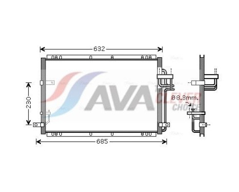 Condenseur, climatisation KA5085 Ava Quality Cooling