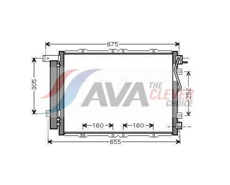 Condenseur, climatisation KA5091D Ava Quality Cooling