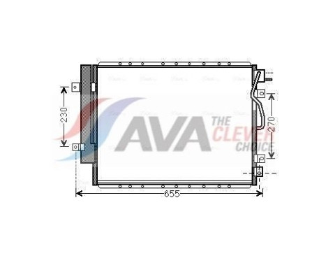 Condenseur, climatisation KA5123D Ava Quality Cooling