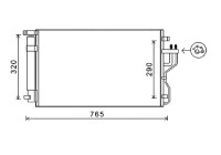 Condenseur, climatisation KA5153D Ava Quality Cooling