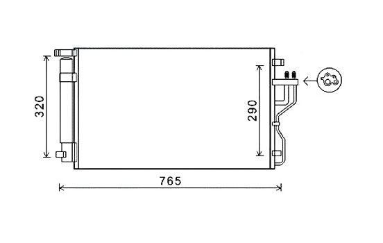 Condenseur, climatisation KA5153D Ava Quality Cooling