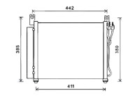 Condenseur, climatisation KAA5158D Ava Quality Cooling
