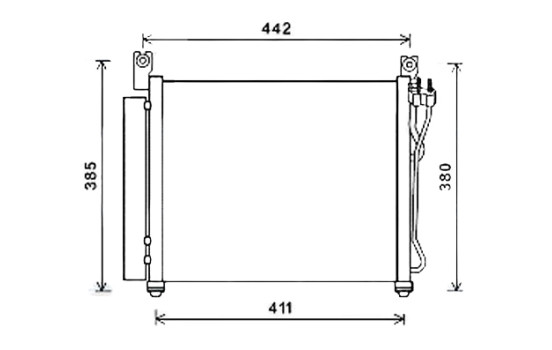 Condenseur, climatisation KAA5158D Ava Quality Cooling