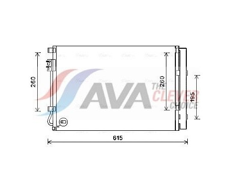 Condenseur, climatisation KAA5280D Ava Quality Cooling