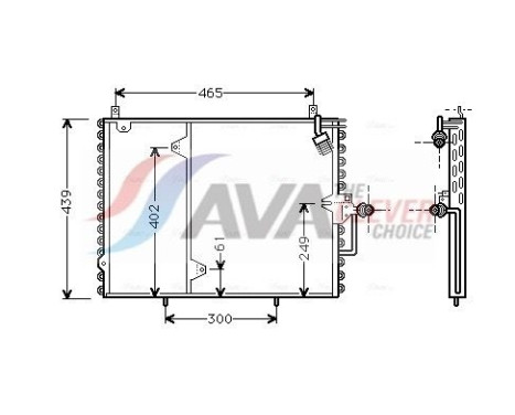 Condenseur, climatisation MS5160 Ava Quality Cooling