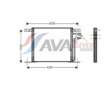 Condenseur, climatisation MS5220 Ava Quality Cooling