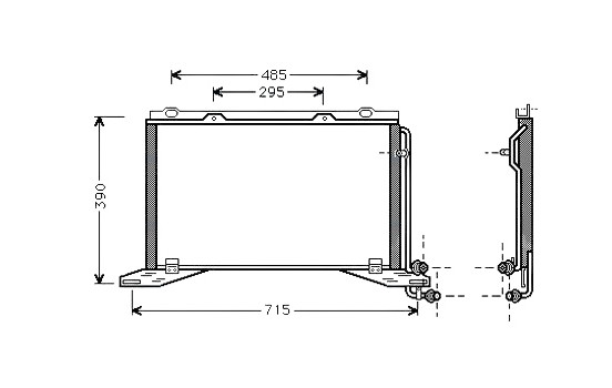 Condenseur, climatisation MS5222 Ava Quality Cooling