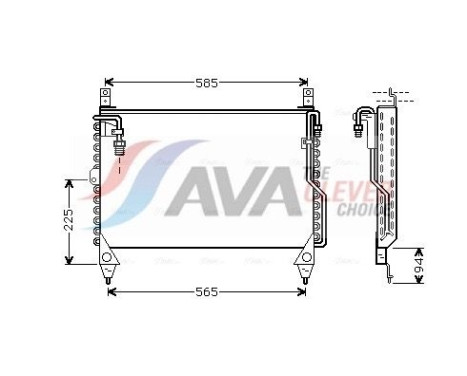 Condenseur, climatisation MS5242 Ava Quality Cooling