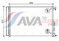 Condenseur, climatisation MS5678D Ava Quality Cooling