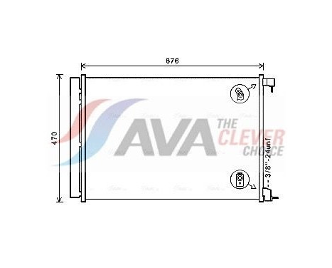 Condenseur, climatisation MS5678D Ava Quality Cooling