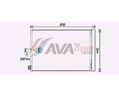 Condenseur, climatisation MS5700D Ava Quality Cooling