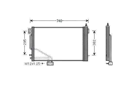 Condenseur, climatisation MSA5200D Ava Quality Cooling
