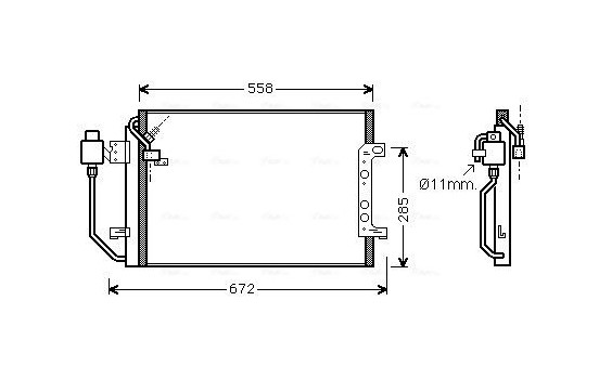 Condenseur, climatisation MSA5257D Ava Quality Cooling