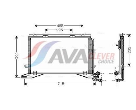 Condenseur, climatisation MSA5268 Ava Quality Cooling