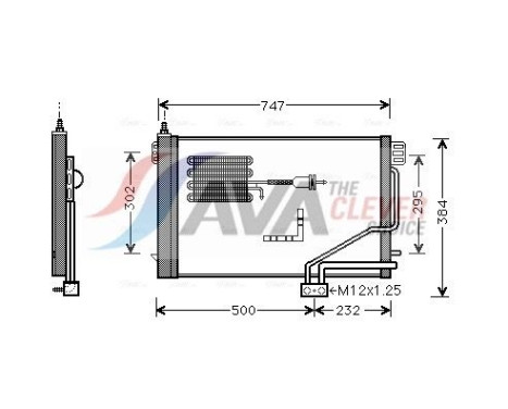 Condenseur, climatisation MSA5298D Ava Quality Cooling