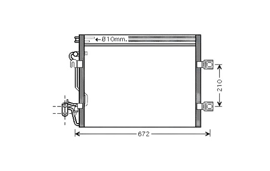 Condenseur, climatisation MSA5392 Ava Quality Cooling