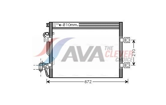 Condenseur, climatisation MSA5392 Ava Quality Cooling, Image 2