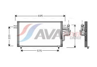 Condenseur, climatisation MT5119 Ava Quality Cooling