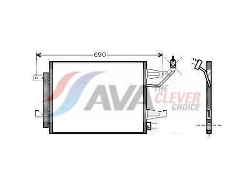 Condenseur, climatisation MTA5177D Ava Quality Cooling