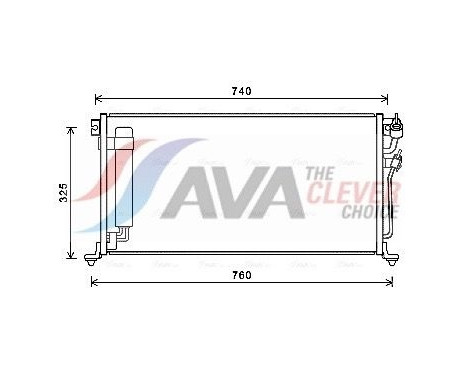 Condenseur, climatisation MTA5220D Ava Quality Cooling