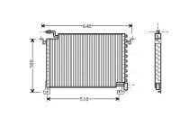 Condenseur, climatisation MZ5121 Ava Quality Cooling