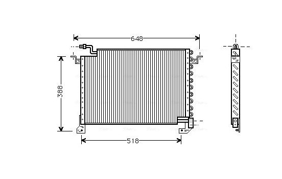 Condenseur, climatisation MZ5121 Ava Quality Cooling