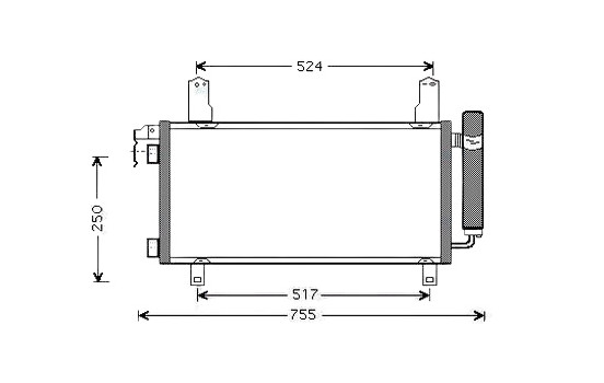 Condenseur, climatisation MZ5157D Ava Quality Cooling