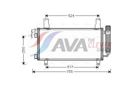 Condenseur, climatisation MZ5157D Ava Quality Cooling, Image 2