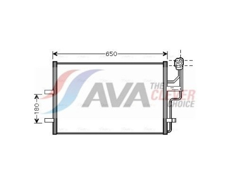 Condenseur, climatisation MZ5186 Ava Quality Cooling