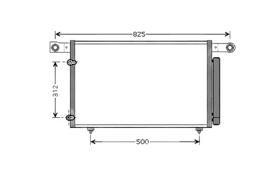 Condenseur, climatisation MZ5196D Ava Quality Cooling