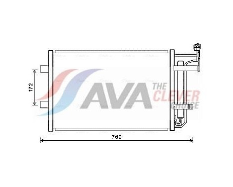 Condenseur, climatisation MZ5252D Ava Quality Cooling