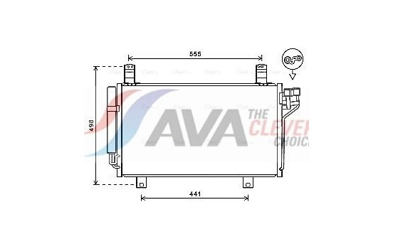 Condenseur, climatisation MZ5264D Ava Quality Cooling, Image 2