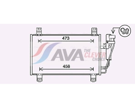 Condenseur, climatisation MZ5283D Ava Quality Cooling