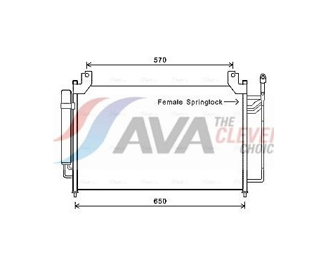 Condenseur, climatisation MZA5240D Ava Quality Cooling