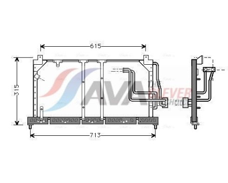 Condenseur, climatisation OL5224 Ava Quality Cooling