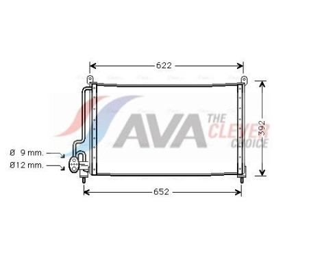 Condenseur, climatisation OL5229 Ava Quality Cooling