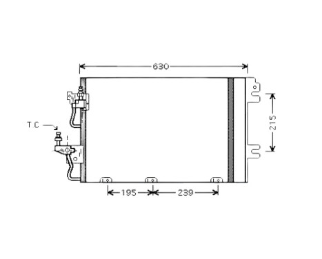 Condenseur, climatisation OL5366D Ava Quality Cooling