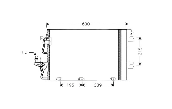 Condenseur, climatisation OL5366D Ava Quality Cooling