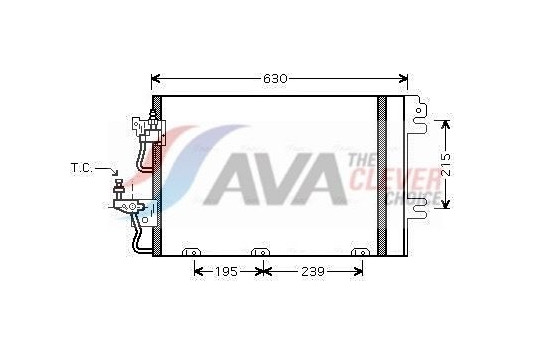 Condenseur, climatisation OL5366D Ava Quality Cooling, Image 2