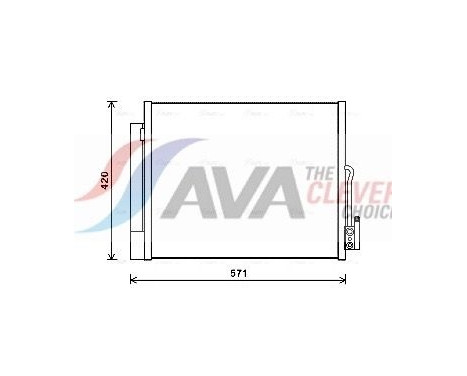 Condenseur, climatisation OL5560D Ava Quality Cooling