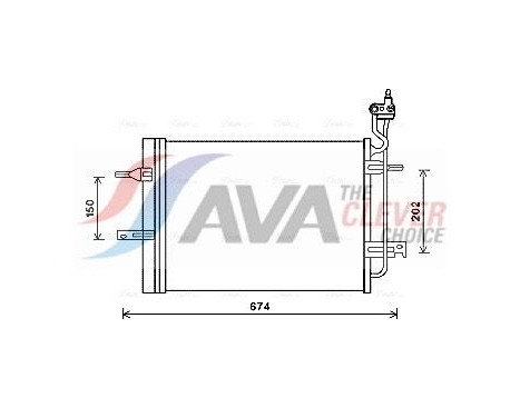 Condenseur, climatisation OL5620D Ava Quality Cooling