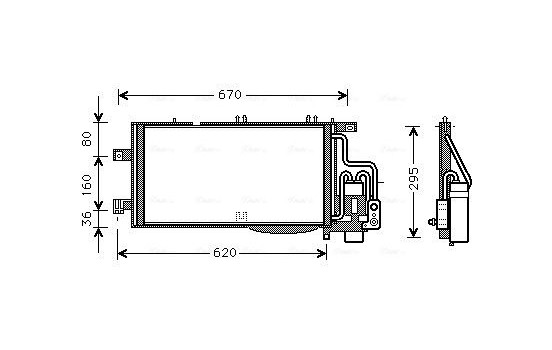 Condenseur, climatisation OLA5310D Ava Quality Cooling