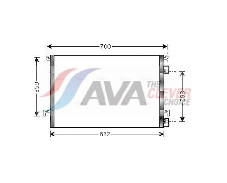 Condenseur, climatisation OLA5334 Ava Quality Cooling