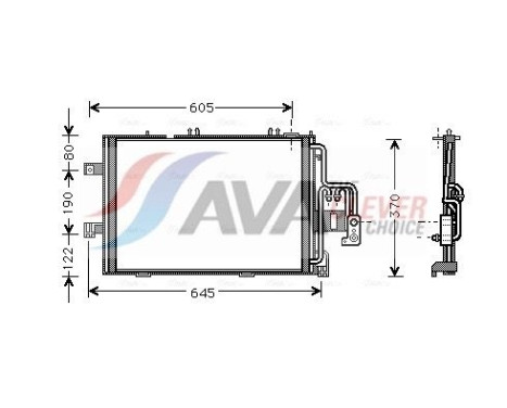 Condenseur, climatisation OLA5369 Ava Quality Cooling